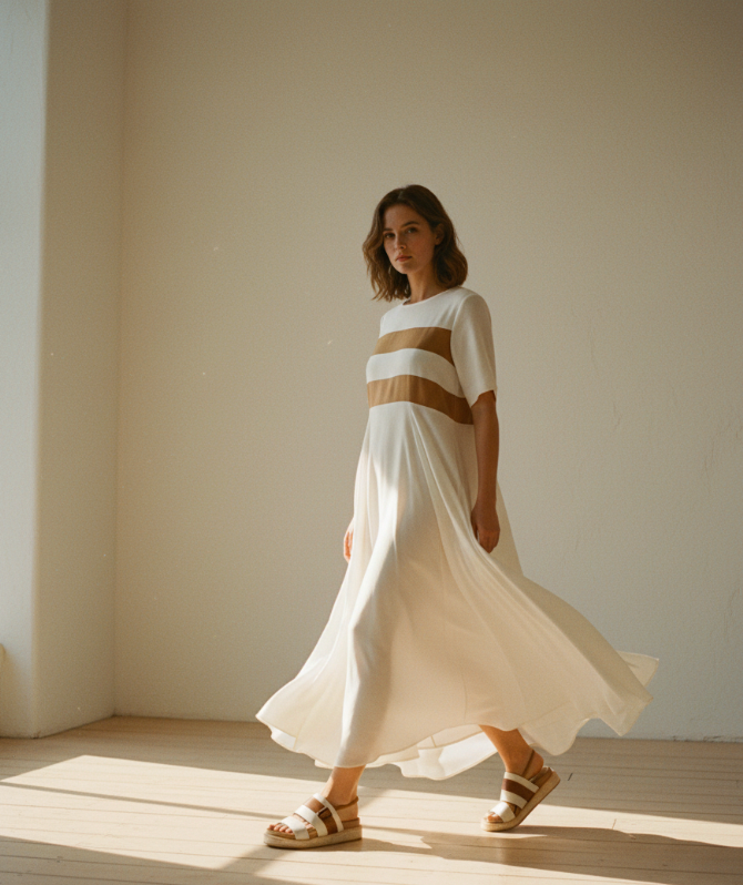 Sandalias Playa Ergonomic Off White